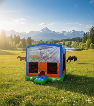Hüpfburg Pferdeliebe Hüpfburg mieten Wien – letofunbox Hüpfburgen