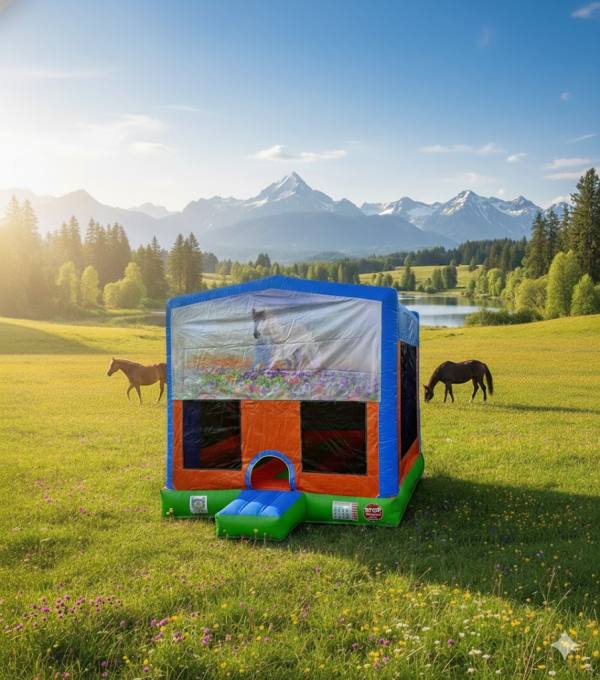 Hüpfburg Pferdeliebe Hüpfburg mieten Wien – letofunbox Hüpfburgen