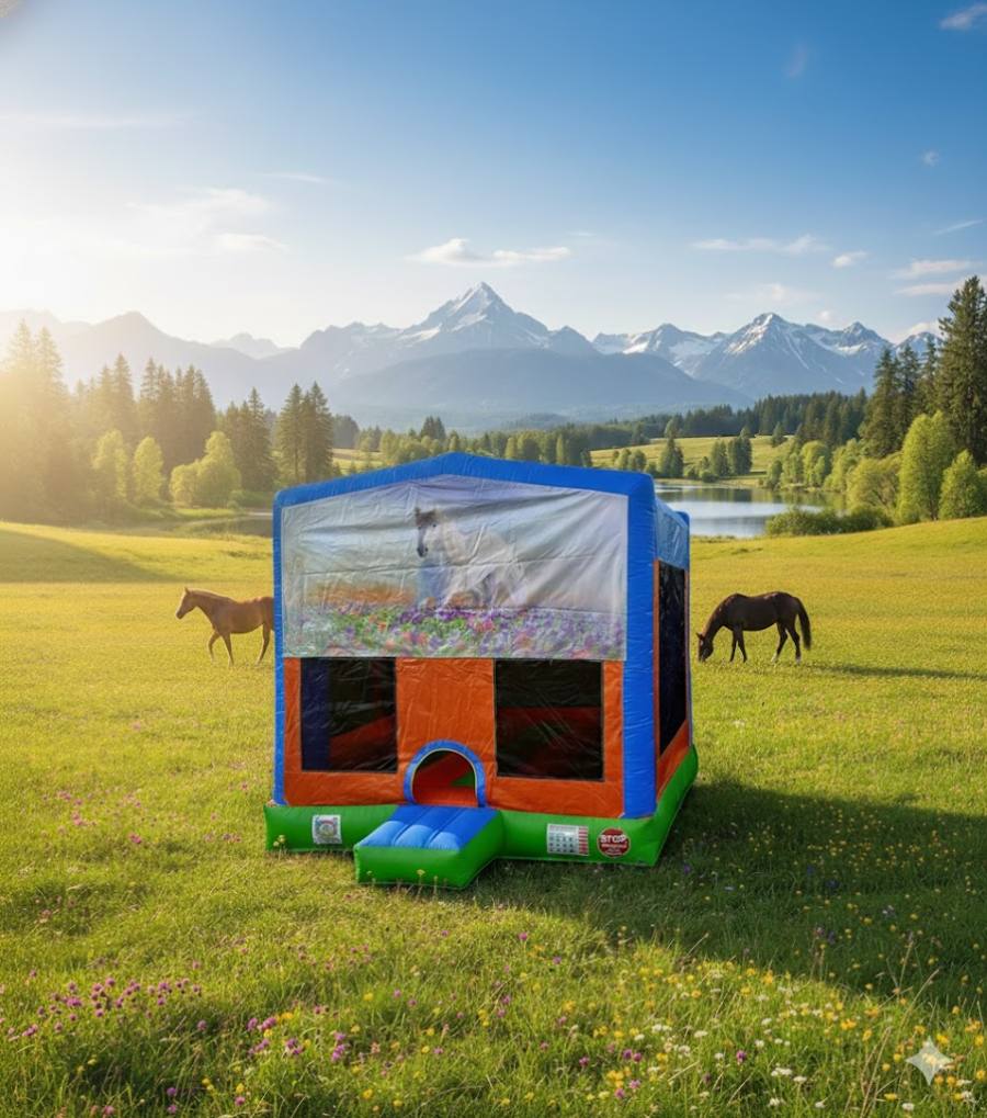 Hüpfburg Pferdeliebe Hüpfburg mieten Wien – letofunbox Hüpfburgen